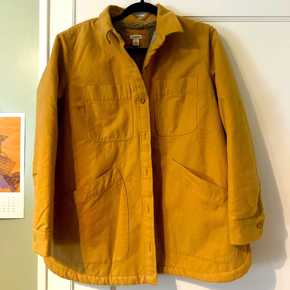 LL Bean Sherpa lined jacket - Picture 1 of 5